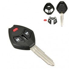 CoCocina 3 Button Car Remote Key Case Shell Housing w Blade Fob For Mitsubishi Outlander - B07F9WS1BY